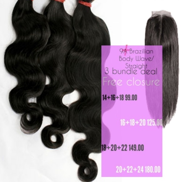 Virgin Peruvian Bundles w/Closure